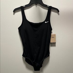 NWT- Nike Women's Classic Black One-Piece Swimsuit Size Medium Full Coverage